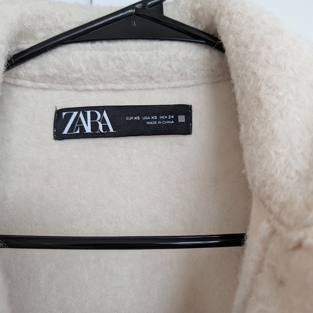 Zara Cream Textured Jacket - Picture 3 of 3